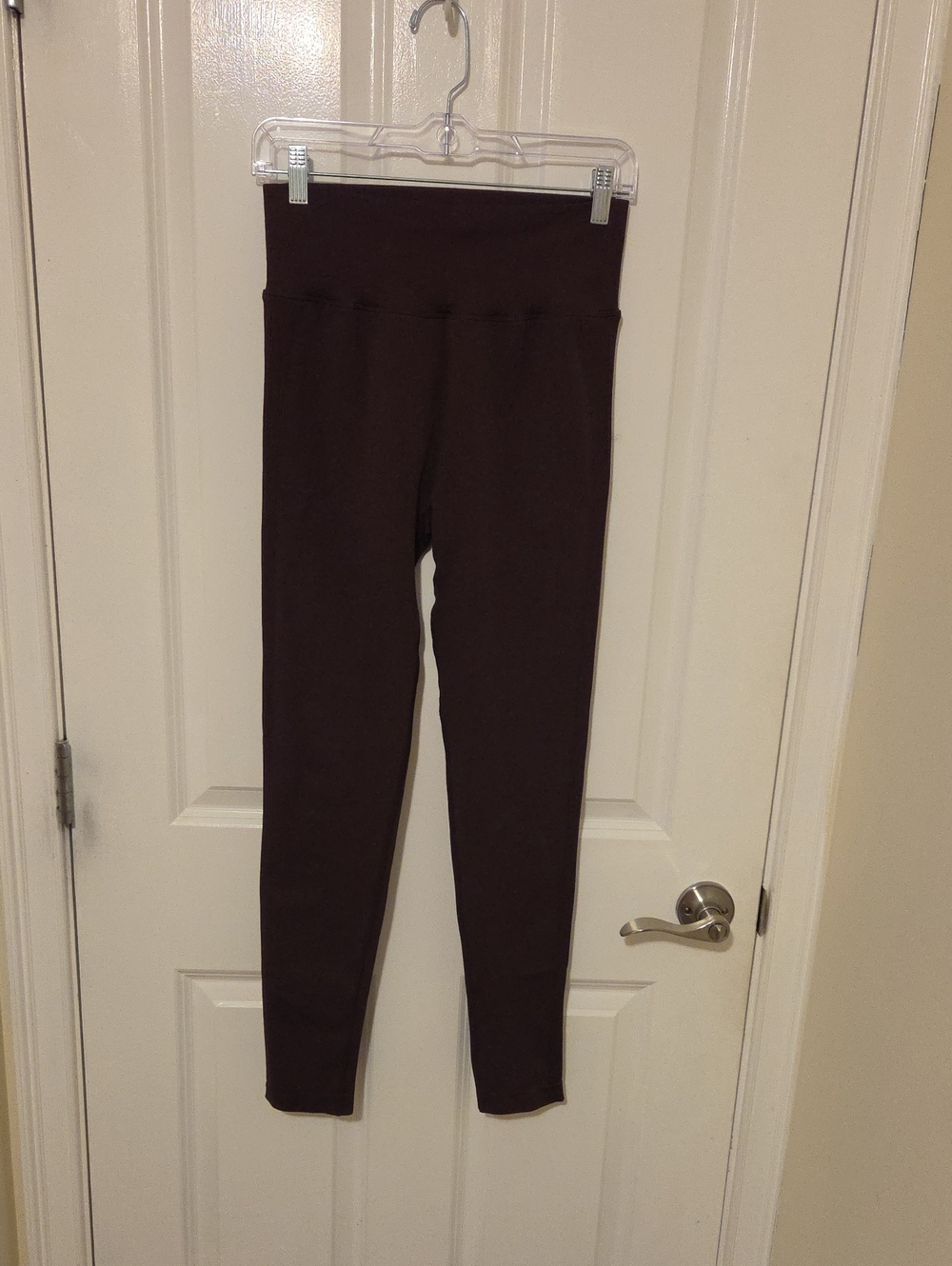 High-Waist Brown/olive Boot Scrunch Leggings Size Large